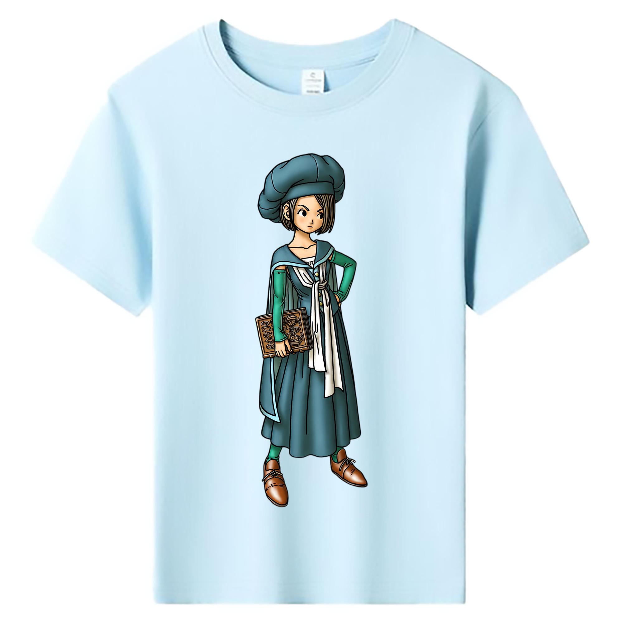 （画像用） ドラゴンクエスト Doragon Kuesuto Dragon Quest 綿100％キッズTシャツ（フロントプリント）